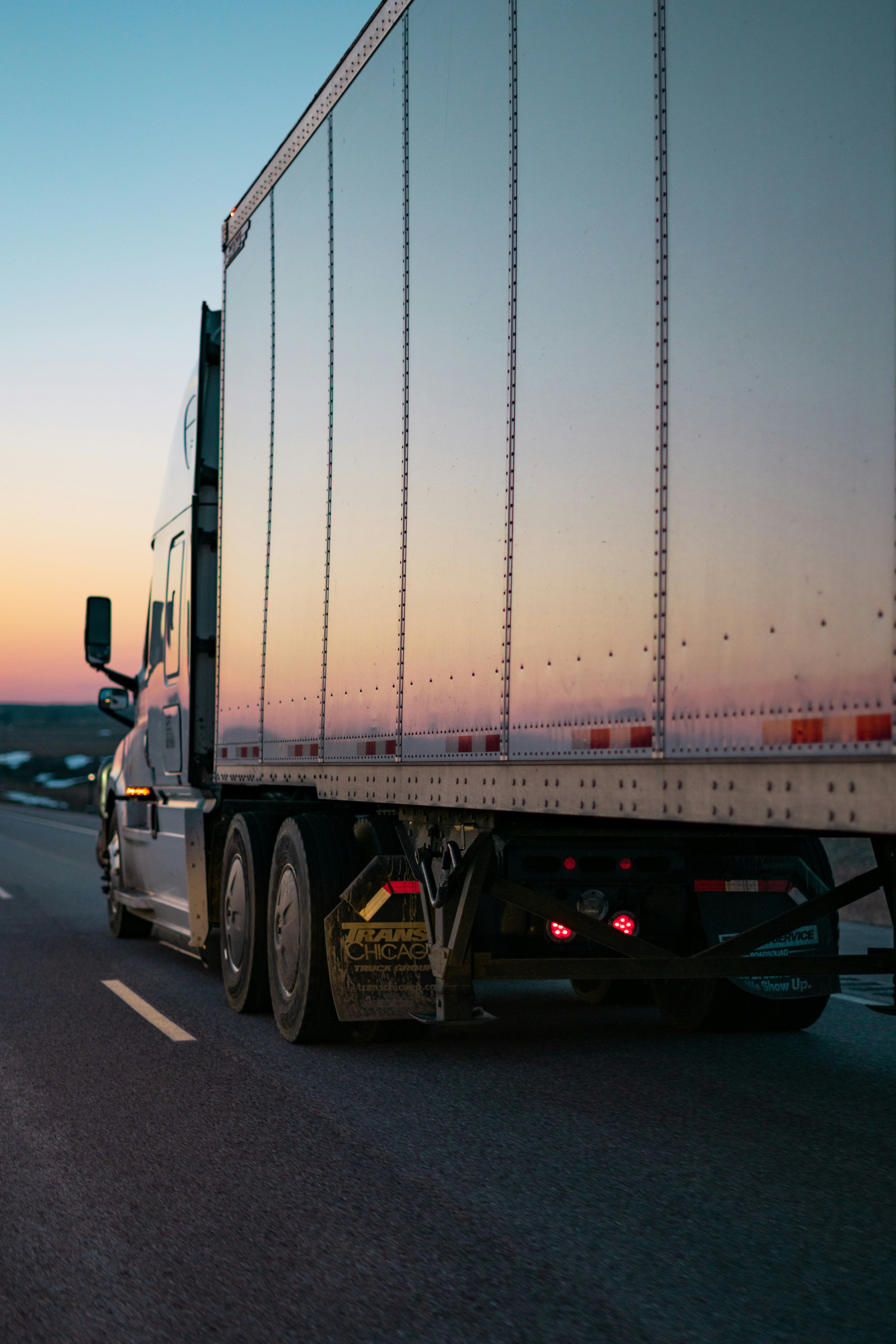 Freight truck on the road representing driver fitness assessments